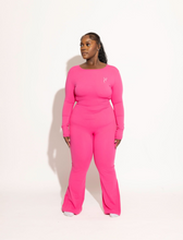 Load image into Gallery viewer, Snatched Flare Leg Long Sleeve One Piece