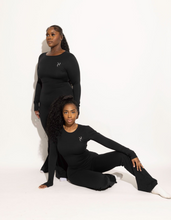 Load image into Gallery viewer, Snatched Flare Leg Long Sleeve One Piece